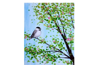 Paint Nite: Springtime Chickadee
